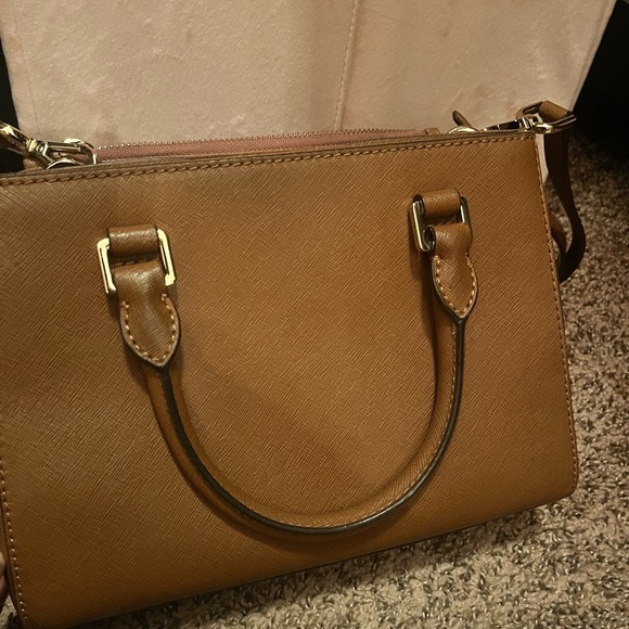 Michael Kors Tan Leather Crossbody Bag - Picture 3 of 4